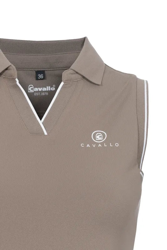 CavalBua Sleevless Technical Polo Shirt