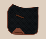 16 Cypress Dressage Saddle Pad Black/Cognac