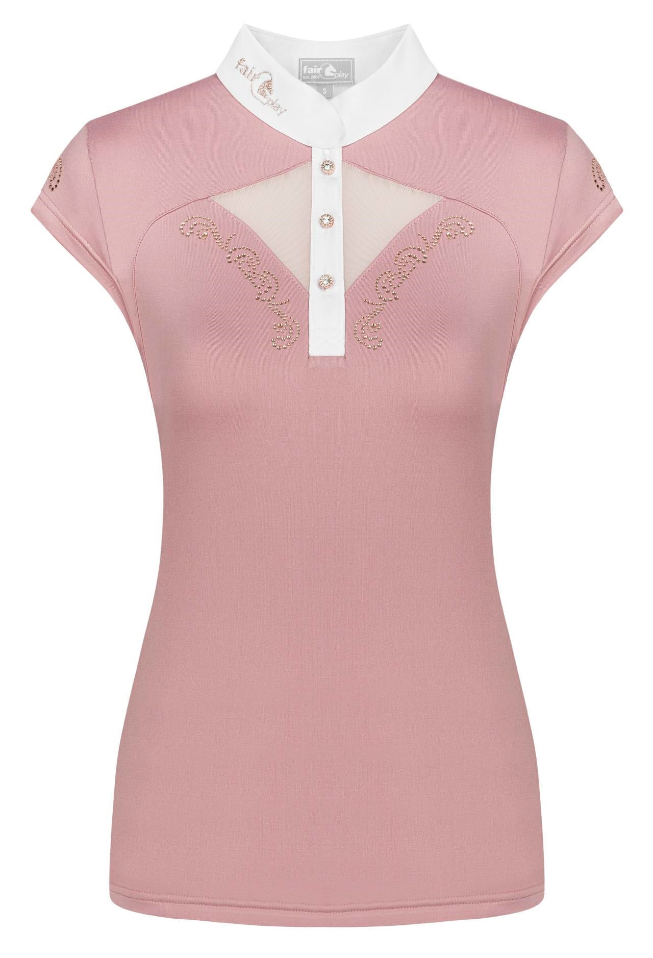 FairPlay Cathrine Rosegold  Sleeve less Competition Shirt