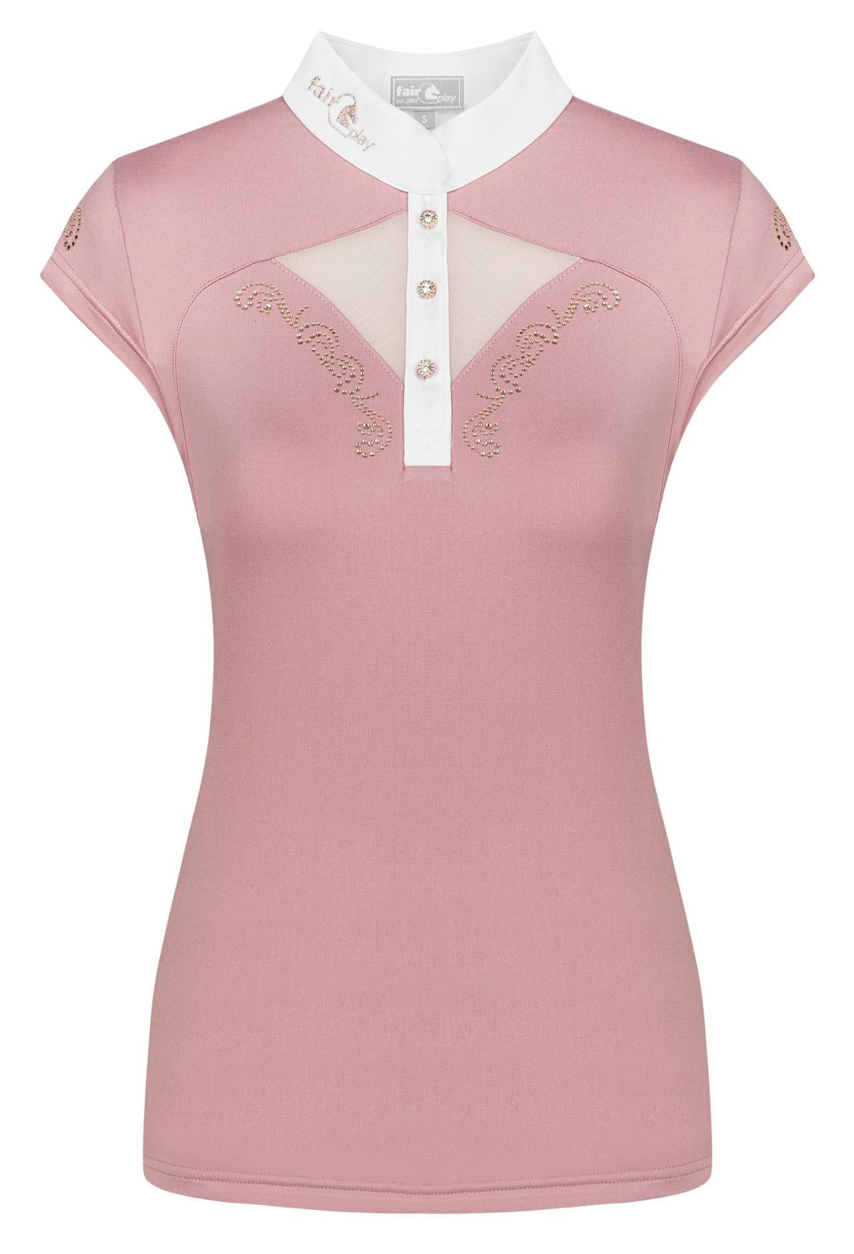 FairPlay Cathrine Rosegold  Sleeve less Competition Shirt