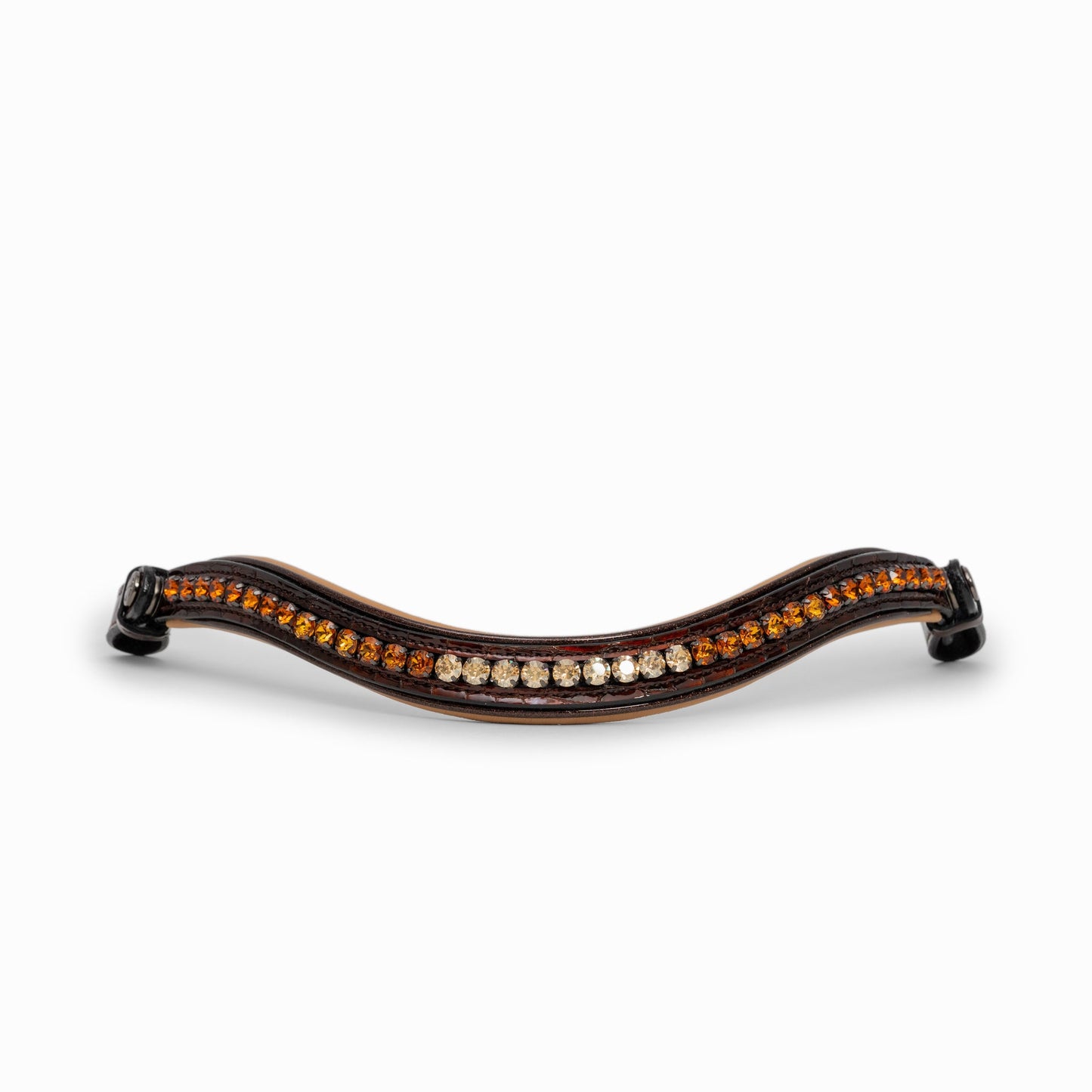 Halter Ego Limited edition Whiskey Croc Blk Leather