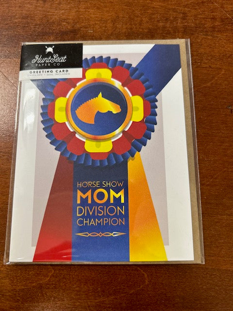Horse Show Mom Greeting Card