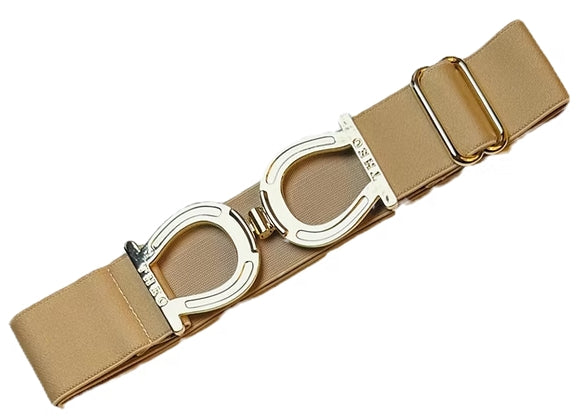 Theo Eq Stretch belts with Double horseshoe buckle