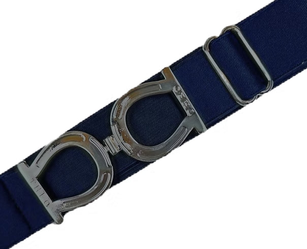 Theo Eq Stretch belts with Double horseshoe buckle