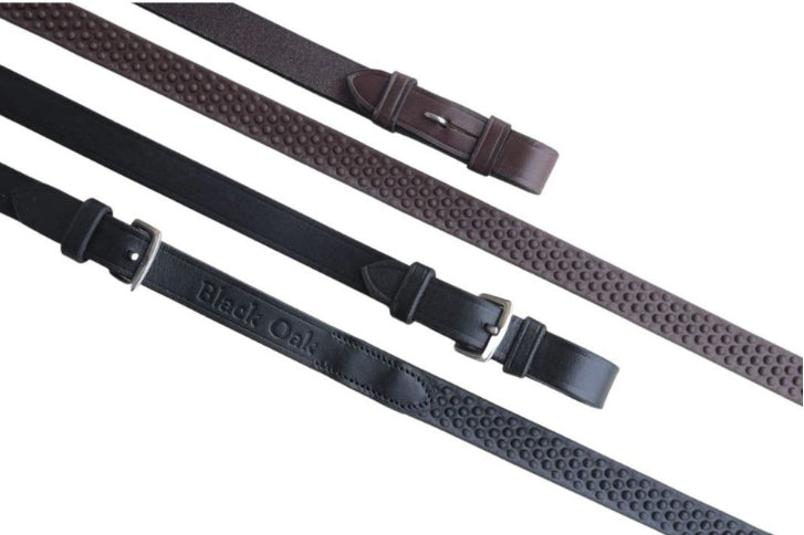 ERS BioGrip Pebble grip reins buckle end