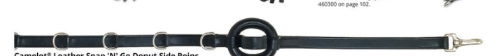 ERS Snap and Go donut side reins dark brown