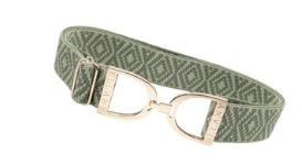Ellany Belts 1.5 "and 2"gunmetal or black stirrup buckle