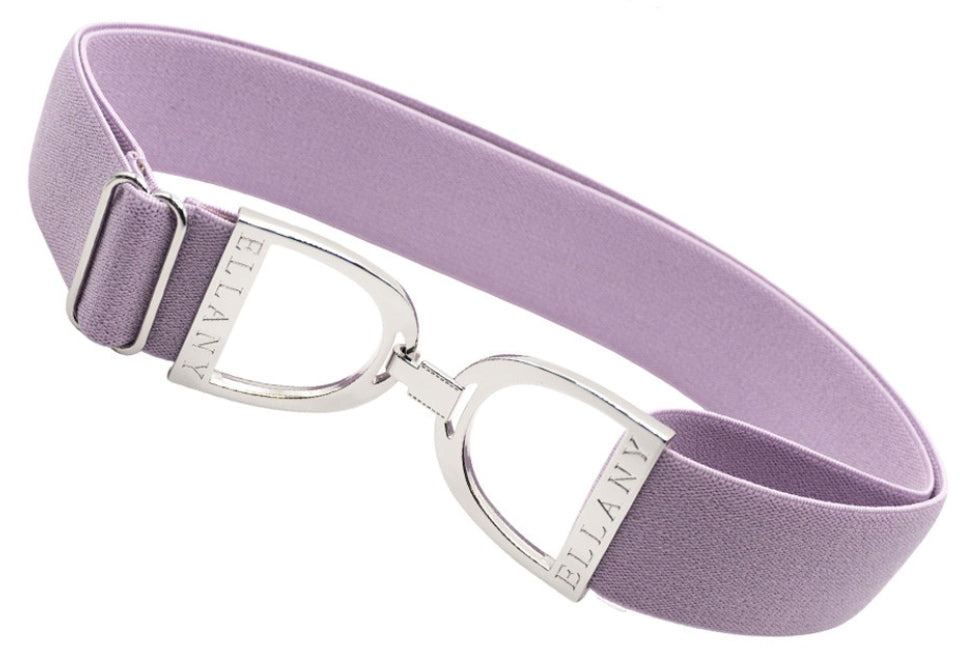 Ellany 1.5" Silver, Gold or Rose Gold Stirrup Buckle Elastic Belt