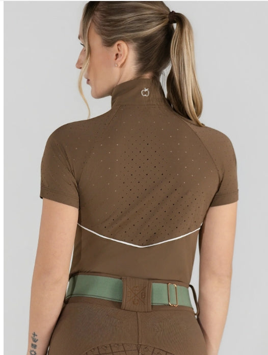 Dapplebay Air Cut 1/4 Zip Short Sleeve Riding top