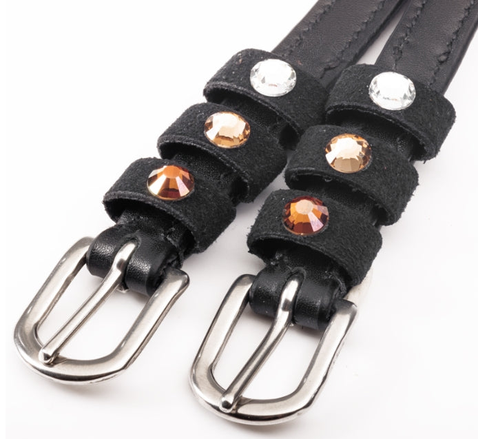 Kavalkade "Crystal Patent" Spur Straps