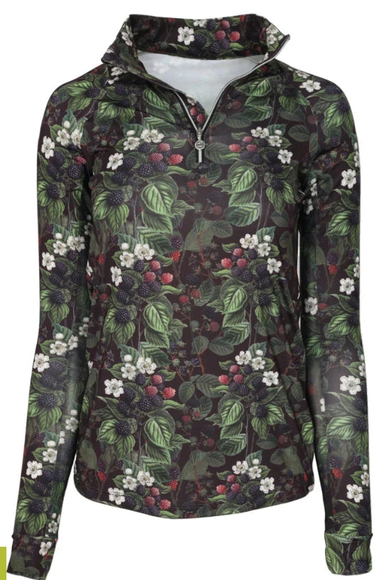 Dapple Bay Equestrian Toile Quarter Zip Sunshirt