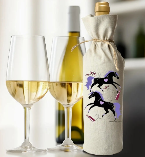 HHP Linen Wine Bag