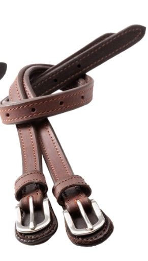 Kavalkade Oiled leather spur straps brown