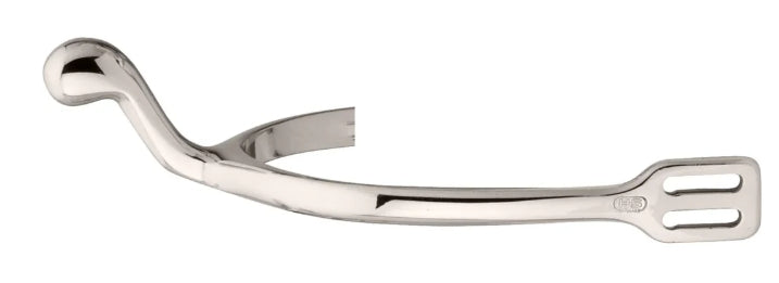 Herm Sprenger Swan Neck Spur 40mm smooth rounded no rowel