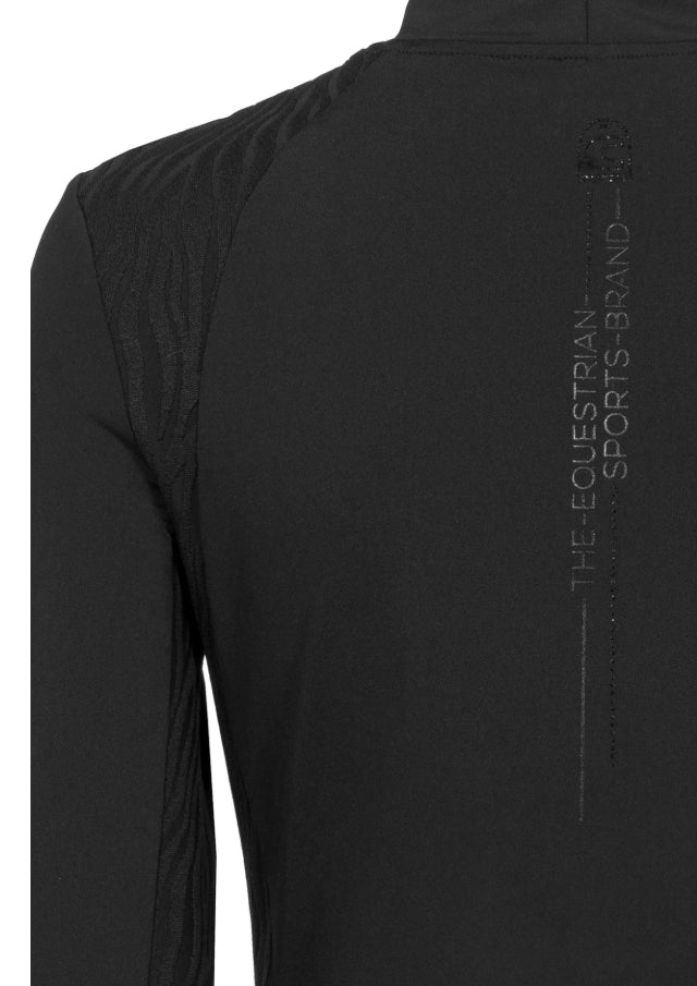 Cavallo Women's long-sleeved Training Shirt CAVALDATIA-black zebra