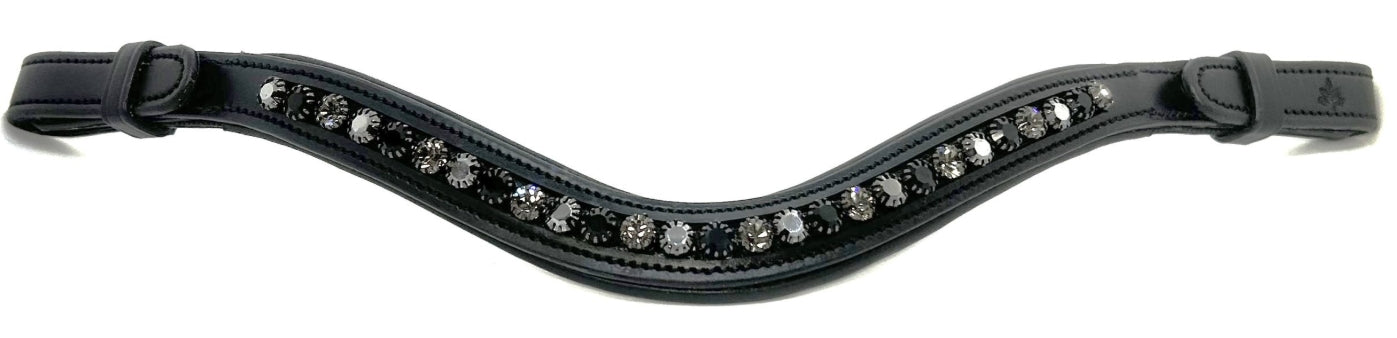 KLS Black Oak Browband With Velcro Loop