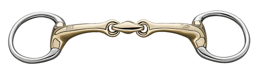 Dynamic RS Eggbut Bradoon Sensog. 14MM-DBL.J.W. 55mm Eggbut RG