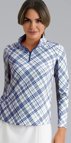 IBKUL Tony Quarter Zip Sunshirt