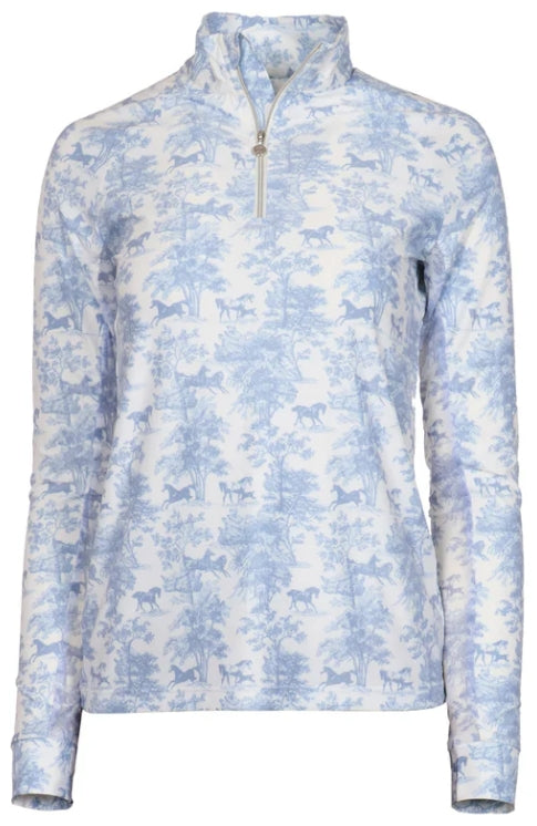 Dapplebay Toile 1/4 Zip Sunshirts