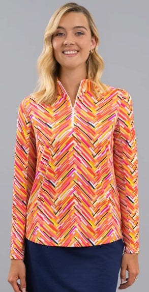 IBKUL long sleeves mock neck sunshirt 26