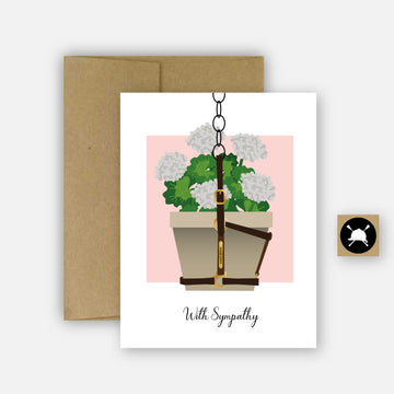 With Sympathy-Horse Grief Card