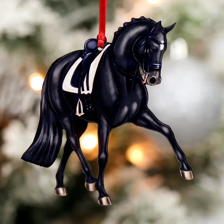 Classy Equine Dressage Horse Ornament