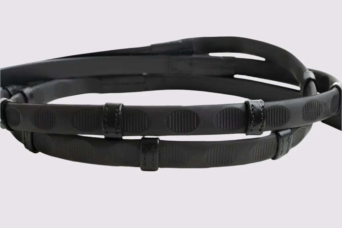 Correct Connect Thumb Grip Rubber Reins with Stops