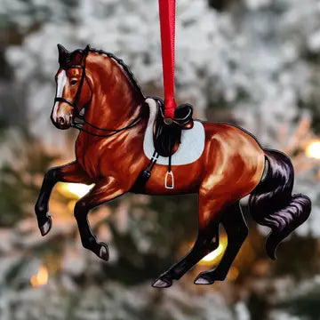 Classy Equine Dressage Horse Ornament