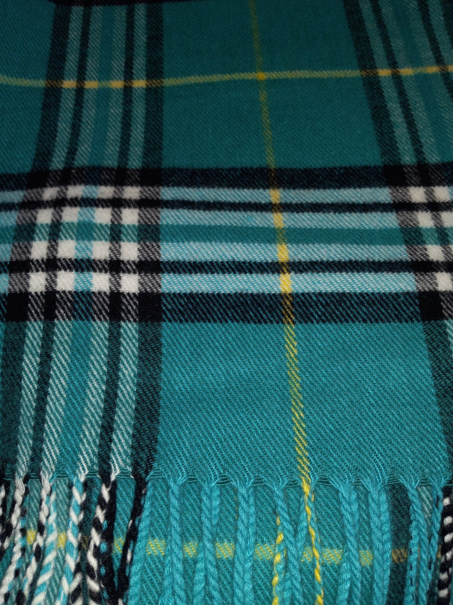 The Plaid Long Cashmere Scarf