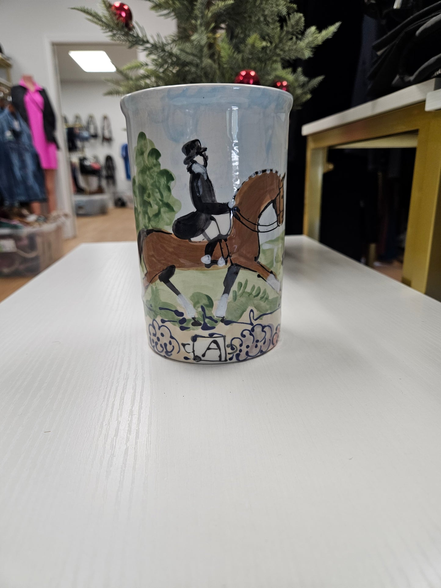 Frederique Hand Painted Wine Cooler or Vase