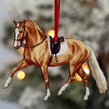 Classy Equine Dressage Horse Ornament