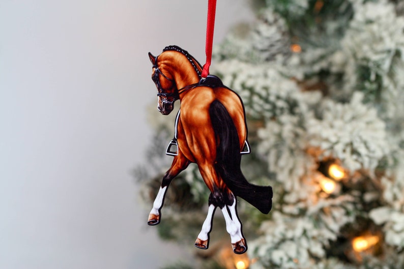 Classy Equine Dressage Horse Ornament