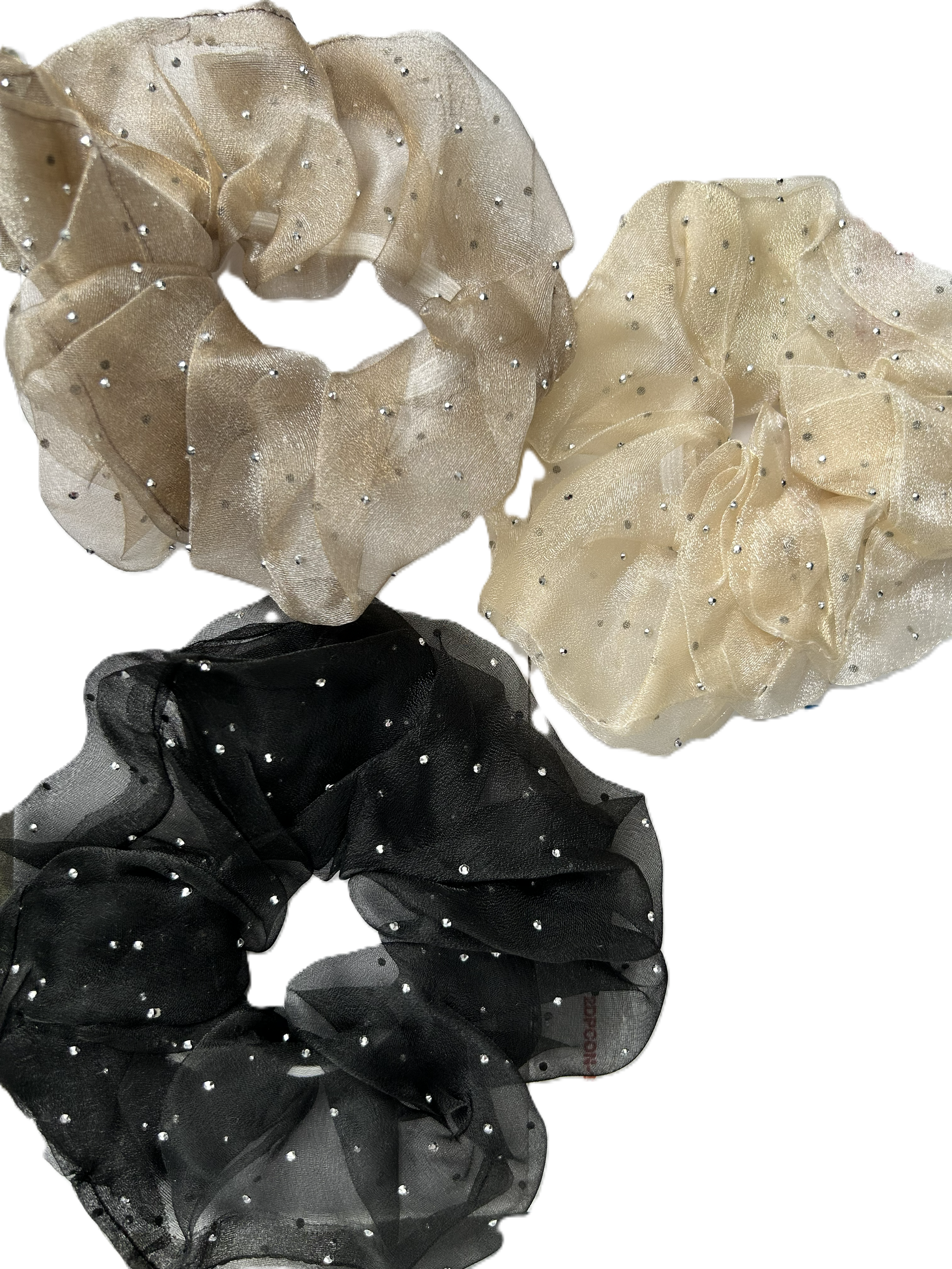 LG Scrunchies with small crystals