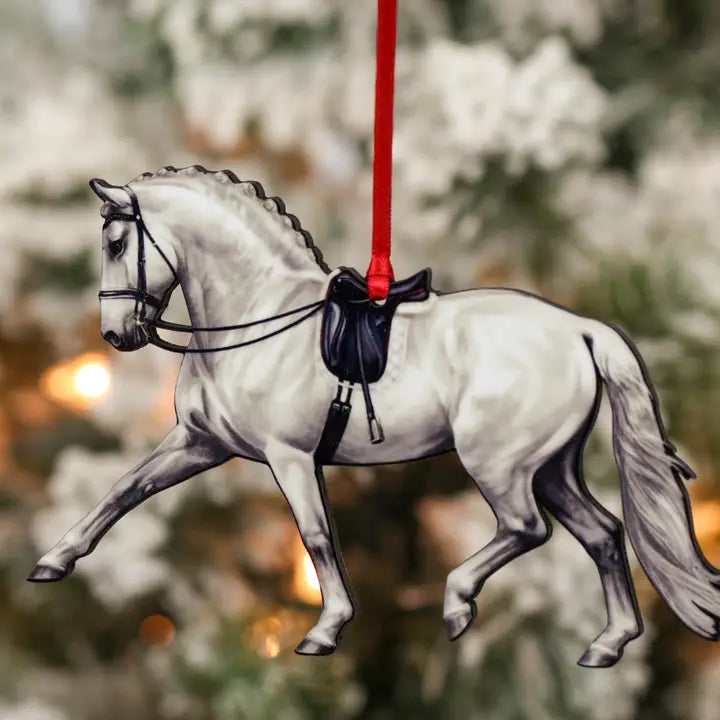 Classy Equine Dressage Horse Ornament