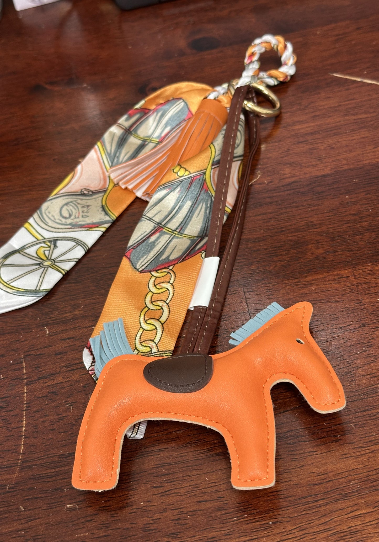 RI  Vegan Leather Ponies with  matching scarfs