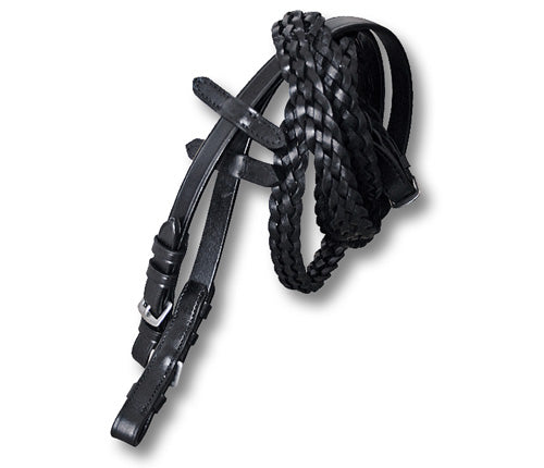 Kieffer 1" Braided Leather Reins