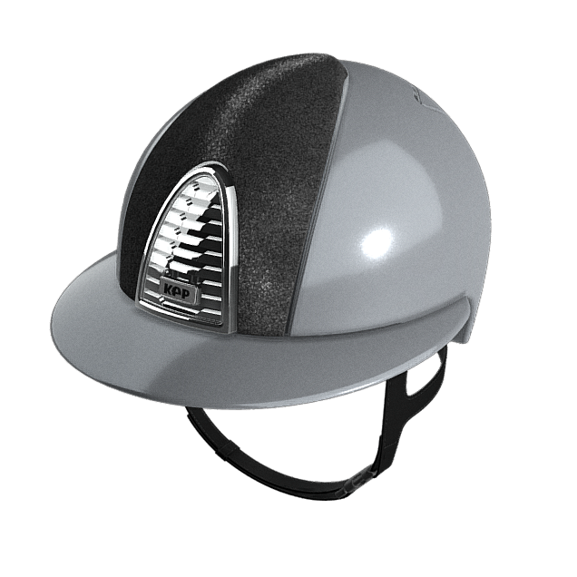 KEP Italia 2.0 Light Grey Metal , Star Black Front, Polo visor, Bk mirror frame
