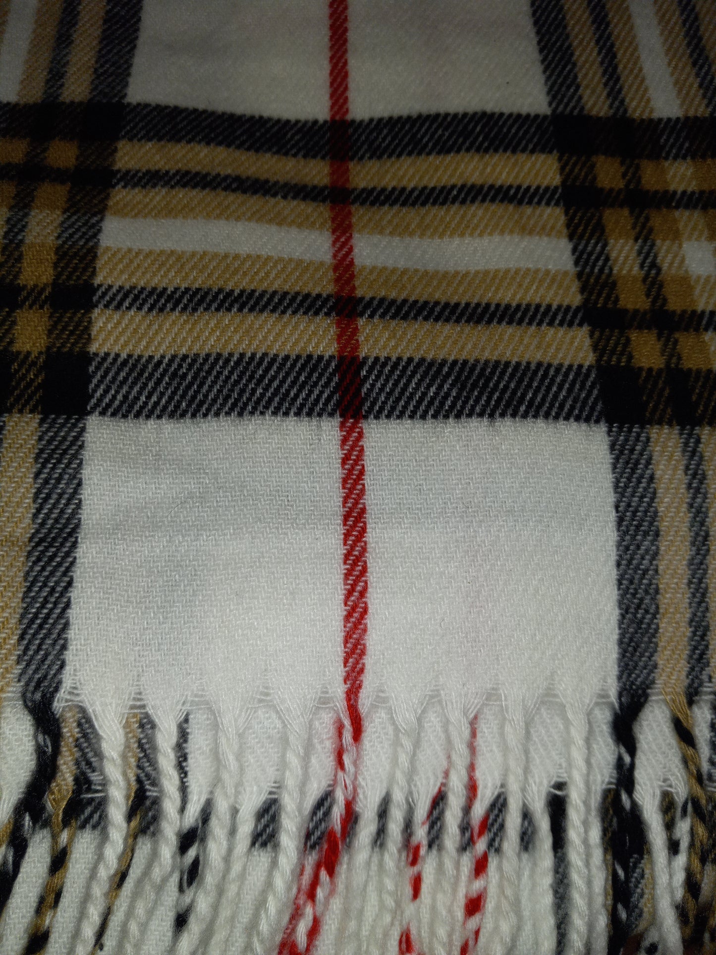 The Plaid Long Cashmere Scarf