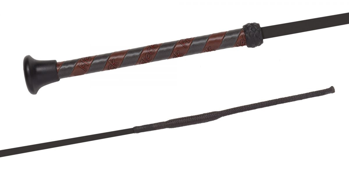 Fleck Synthetic Leather Handle Whip