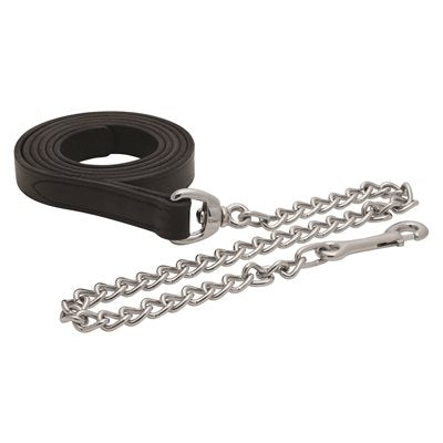 Perri's Leather Lead with Stainless Steel Chain