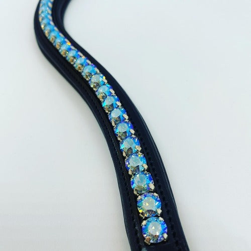 Red Barn Curved Blue Lagoon Browband