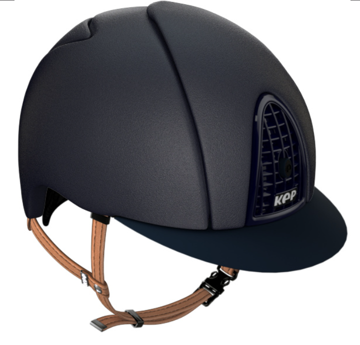 Kep Italia Helmet # CRB.BLU.BLU.BGE - Beige Chinstrap