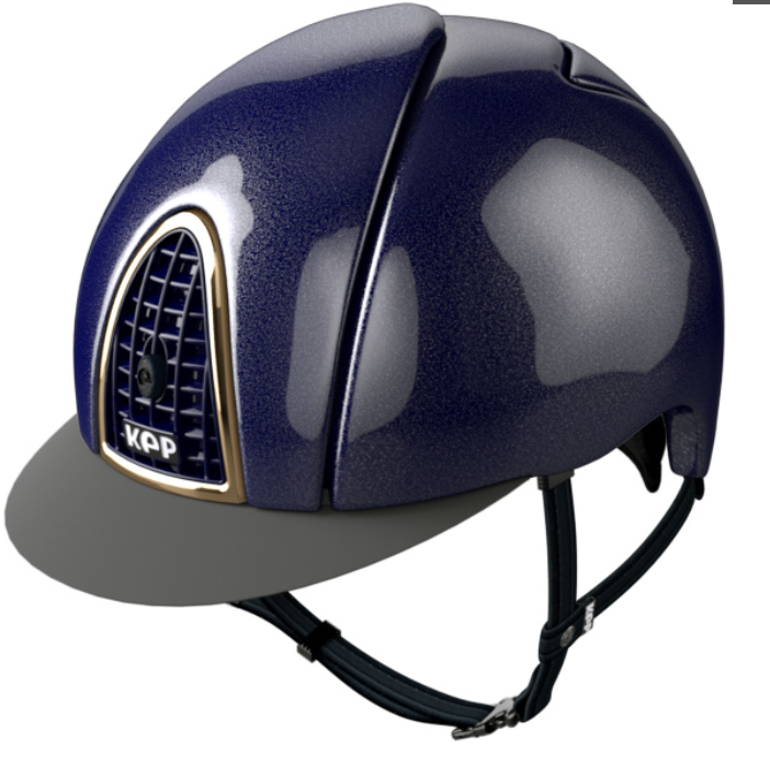 Kep Italia Helmet # CRS.BLU.M.BLU+ - Gold Frame