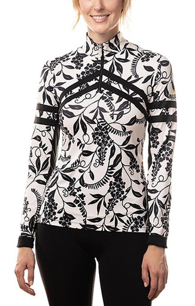 Kastel Climbing Vine All Over Chevron Long Sleeve Shirt