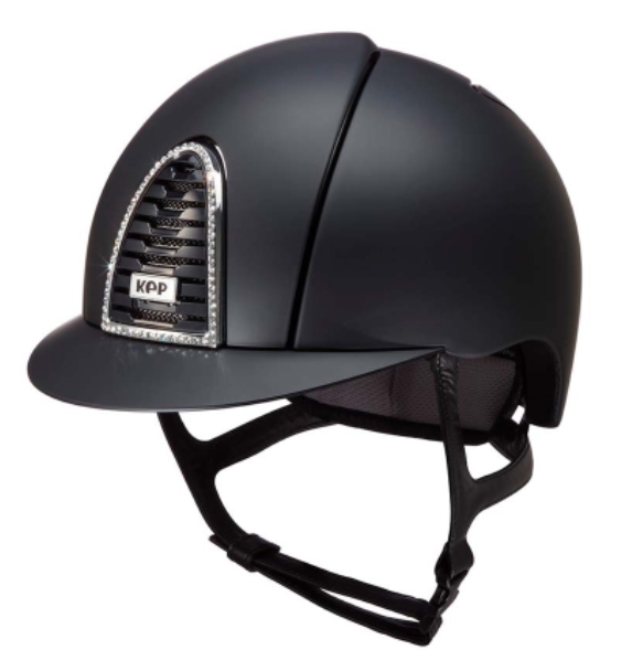 Kep Italia Helmet # CRTL2.BLK.BLK.SWA - Cromo 2.0 Swarovski Crystal Frame