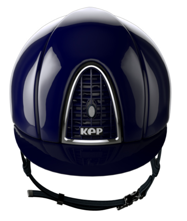 Kep Italia Helmet - Cromo Polish Blue - Chrome Frame