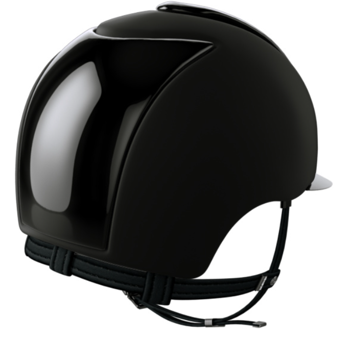Kep Italia Helmet - Cromo Textile Black - Polish Black - Clear Diamond Frame