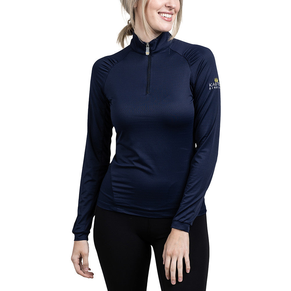 Kastel Long Sleeve Navy Shirred Raglan Sun Shirt