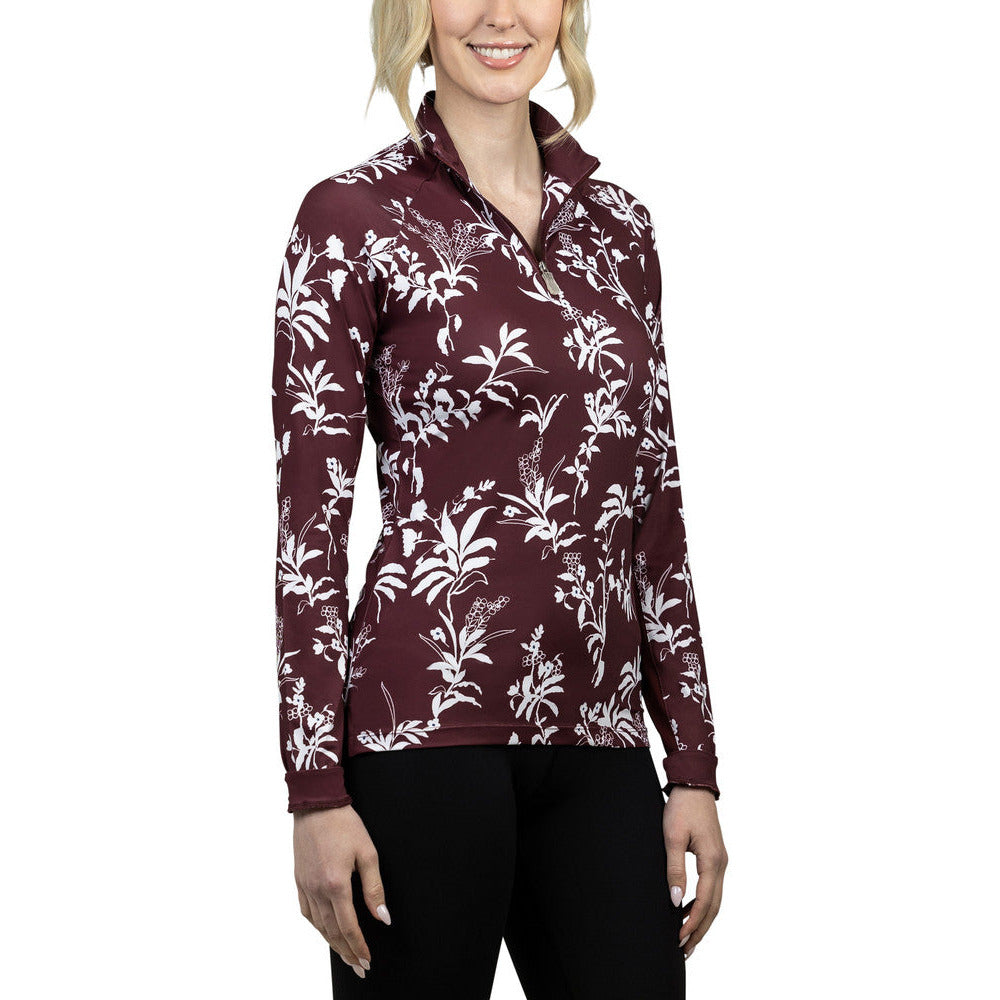 Kastel Twany Port and White Floral Long Sleeve All-Over