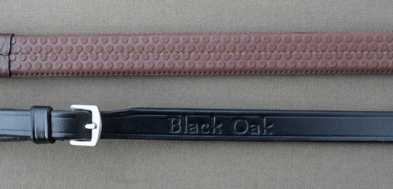 Black Oak 5/8" rubber rein
